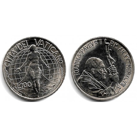 (296) Ciudad del Vaticano. 1998. 100 Lira (SC)