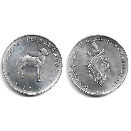 (117) Ciudad del Vaticano. 1976. 2 Lira (SC)