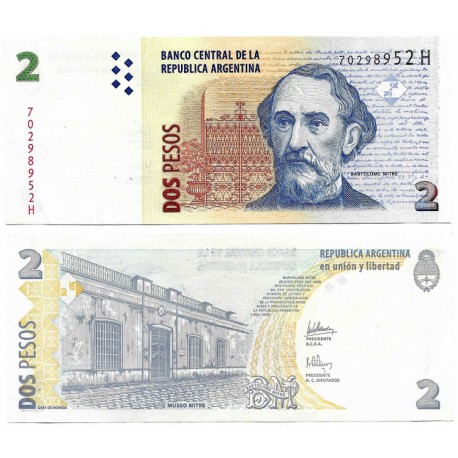 (352) Argentina. 2002. 2 Pesos (EBC)