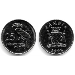 (29) Zambia. 1992. 25 Ngwee (SC)