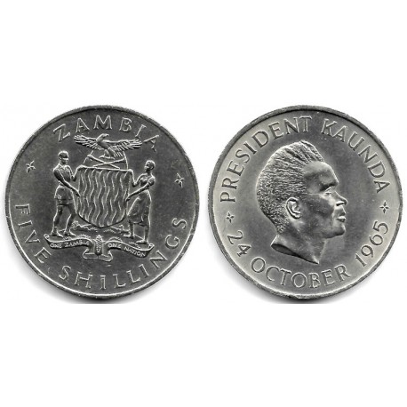 (4) Zambia. 1965. 5 Shillings (EBC+)