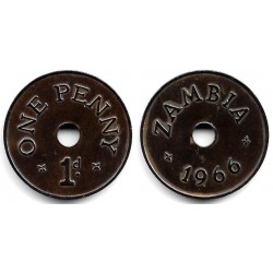 (5) Zambia. 1966. 1 Penny (MBC+)