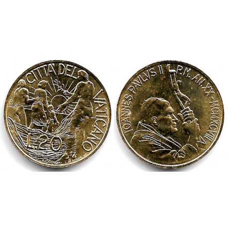 (294) Ciudad del Vaticano. 1998. 20 Lira (SC)