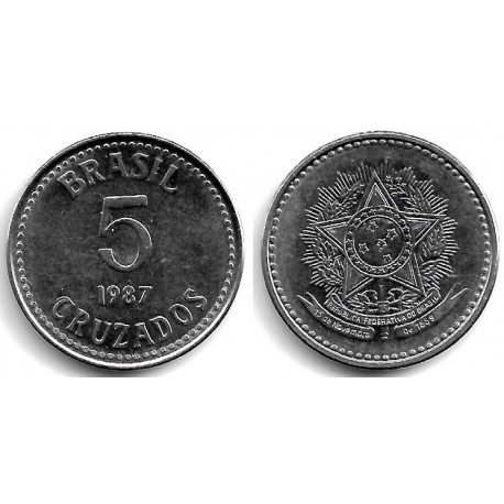 (606) Brasil. 1987. 5 Cruzados (EBC)