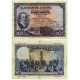 España. 1927. 50 Pesetas (BC+) Sin Serie. Con Sello Republicano