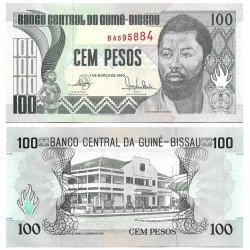 (11) Guinea-Bissau. 1990. 100 Francs (SC)