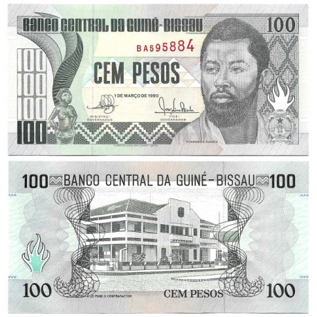 (11) Guinea-Bissau. 1990. 100 Francs (SC)