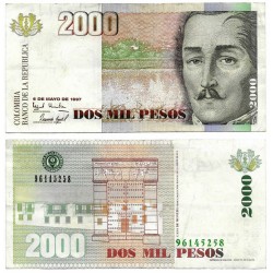 (445b) Colombia. 1997. 2000 Pesos (MBC)