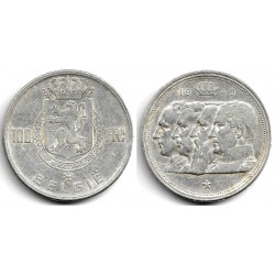 (139.1) Bélgica. 1949. 100 Francs (MBC) (Plata)