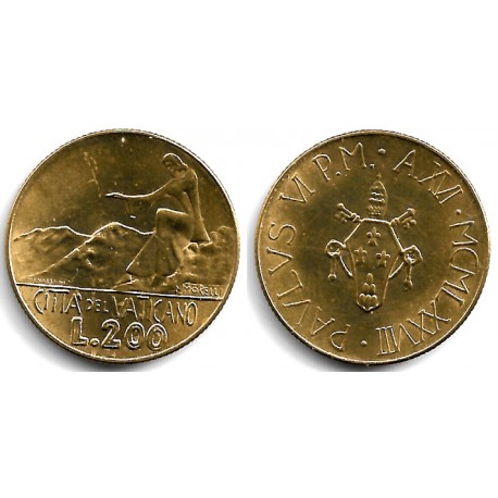 (138) Ciudad del Vaticano. 1978. 200 Lira (SC)