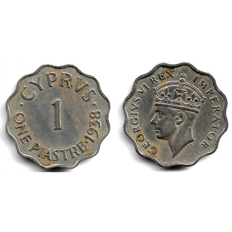 (23) Chipre. 1938. 1 Piastre (MBC)