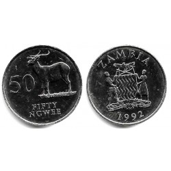 (30) Zambia. 1992. 50 Ngwee (SC)