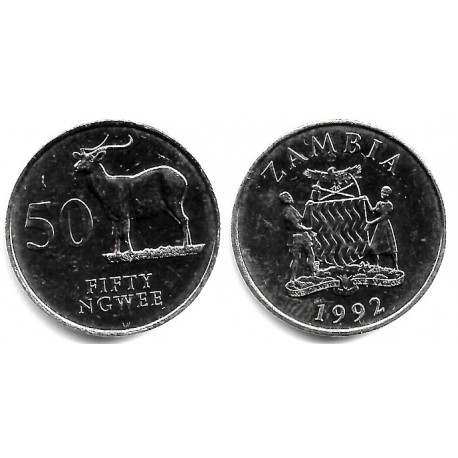 (30) Zambia. 1992. 50 Ngwee (SC)