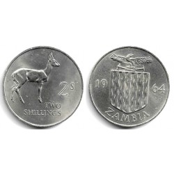 (3) Zambia. 1964. 2 Shillings (SC)