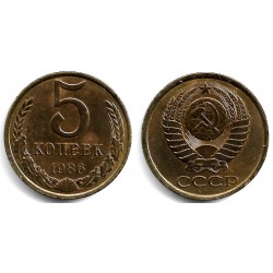(Y129a) Unión Soviética. 1986. 5 Kopeks (MBC+)