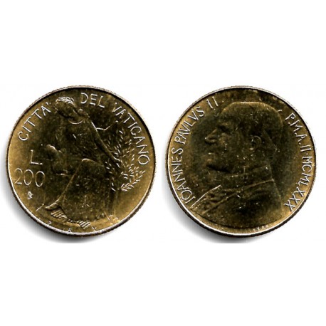 (147) Ciudad del Vaticano. 1980. 200 Lira (SC)