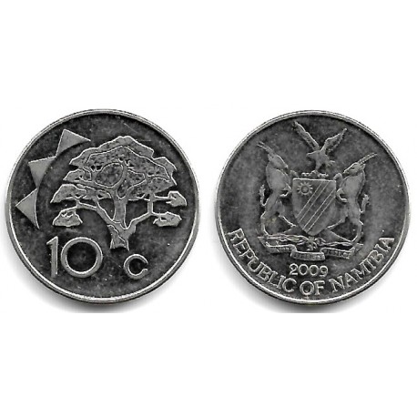 (2) Namibia. 2009. 10 Cents (EBC)
