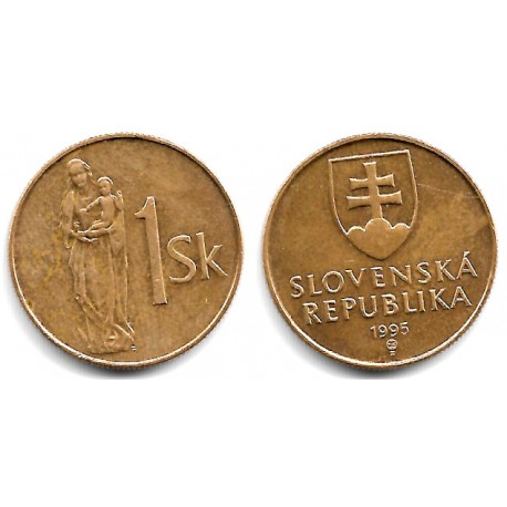 (12) Eslovaquia. 1995. 1 Koruna (MBC+)