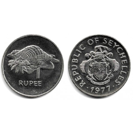 (35) Seychelles. 1977. 1 Rupee (EBC+)