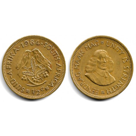 (56) Sudáfrica. 1964. ½ Cent (MBC-)
