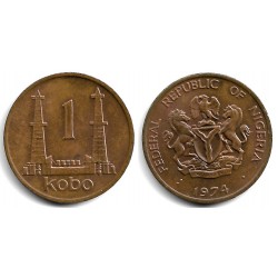 (8.1) Nigeria. 1974. 1 Kobo (MBC+)