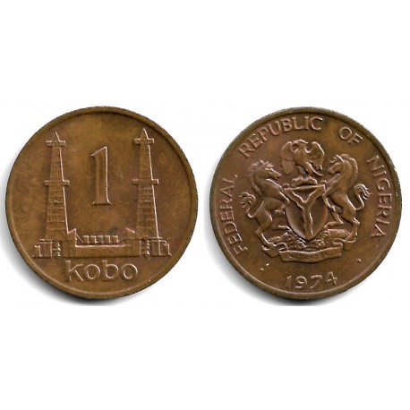 (8.1) Nigeria. 1974. 1 Kobo (MBC+)