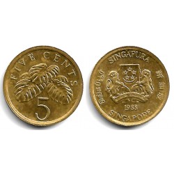 (50) Singapur. 1988. 5 Cents (SC)