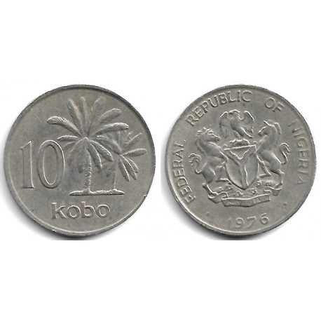 (10.1) Nigeria. 1976. 10 Kobo (MBC)