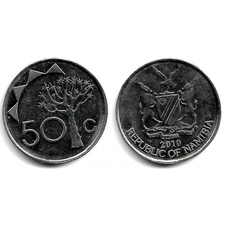 (3) Namibia. 2010. 50 Cents (EBC)