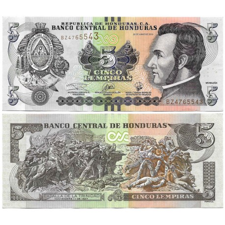 (98) Honduras. 2019. 5 Lempiras (EBC)