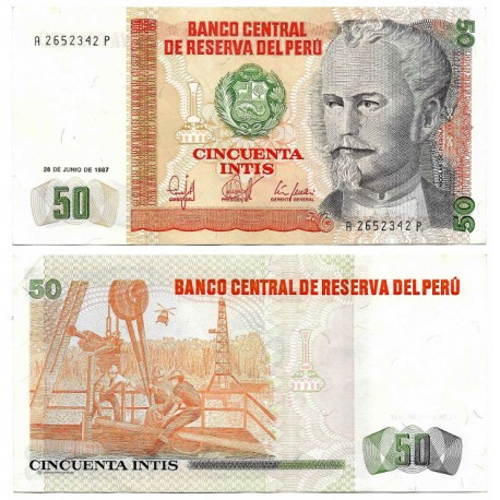 (131b) Perú. 1987. 50 Intis (MBC+)