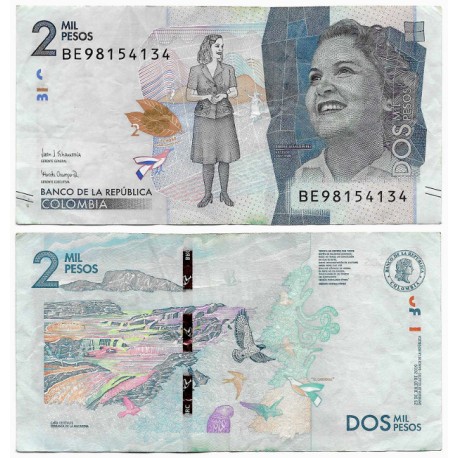 (458) Colombia. 2019. 2000 Pesos (MBC)