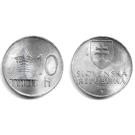 (17) Eslovaquia. 1993. 10 Haleru (SC)
