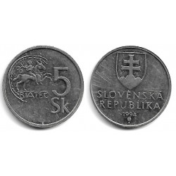 (14) Eslovaquia. 1994. 5 Koruna (MBC)