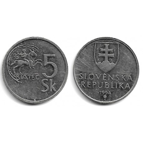 (14) Eslovaquia. 1994. 5 Koruna (MBC)