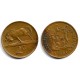 (83) Sudáfrica. 1981. 2 Cents (MBC) Mancha