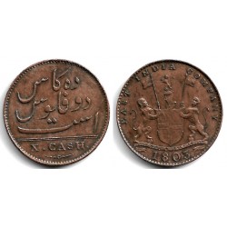 (319) India Británica. 1803. 10 Cash (MBC)