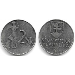 (13) Eslovaquia. 1994. 2 Koruna (MBC)