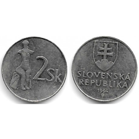 (13) Eslovaquia. 1994. 2 Koruna (MBC)