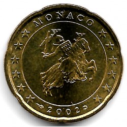Mónaco. 2002. 20 Céntimos (SC)