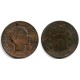 Alfonso XII. 1877. 10 Céntimos (RC+/RC) Ceca de Barcelona OM