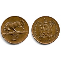 (83) Sudáfrica. 1975. 2 Cents (MBC)