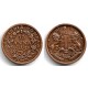 (445) India Británica. 1835. 1/12 Anna (EBC)