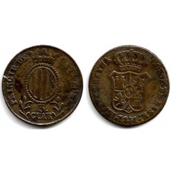 Isabel II. 1841. 3 Cuartos (BC+) Ceca de Cataluña