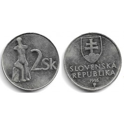 (13) Eslovaquia. 1995. 2 Koruna (MBC)