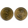 (9) Eslovenia. 1993. 5 Tolarjev (SC)