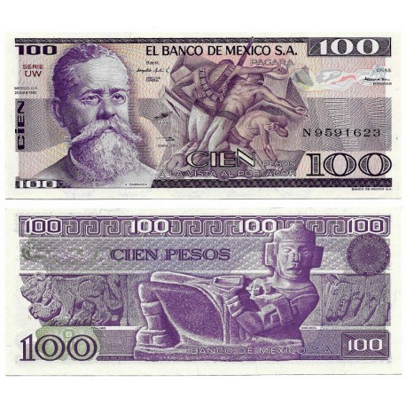 (74c) Estados Unidos Mexicanos. 1982. 100 Pesos (SC)