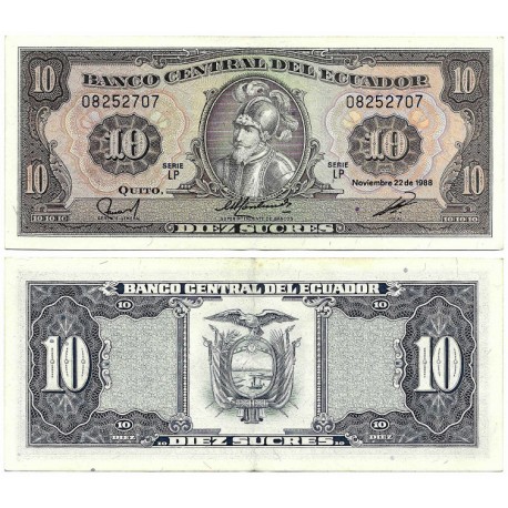 (121) Ecuador. 1988. 10 Sucres (EBC)