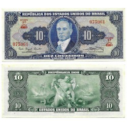 (167a) Brasil. 1961. 10 Cruzeiros (SC)