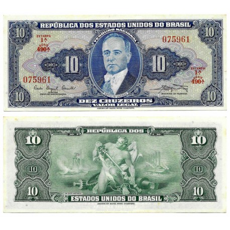 (167a) Brasil. 1961. 10 Cruzeiros (SC)